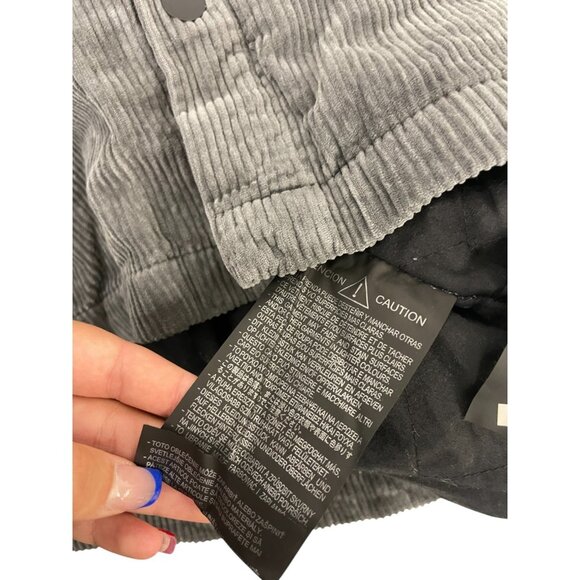 Zara Mens Overshirt Jacket Shirt Size M Gray Corduroy Shacket 1063/383 NWT - Picture 14 of 16